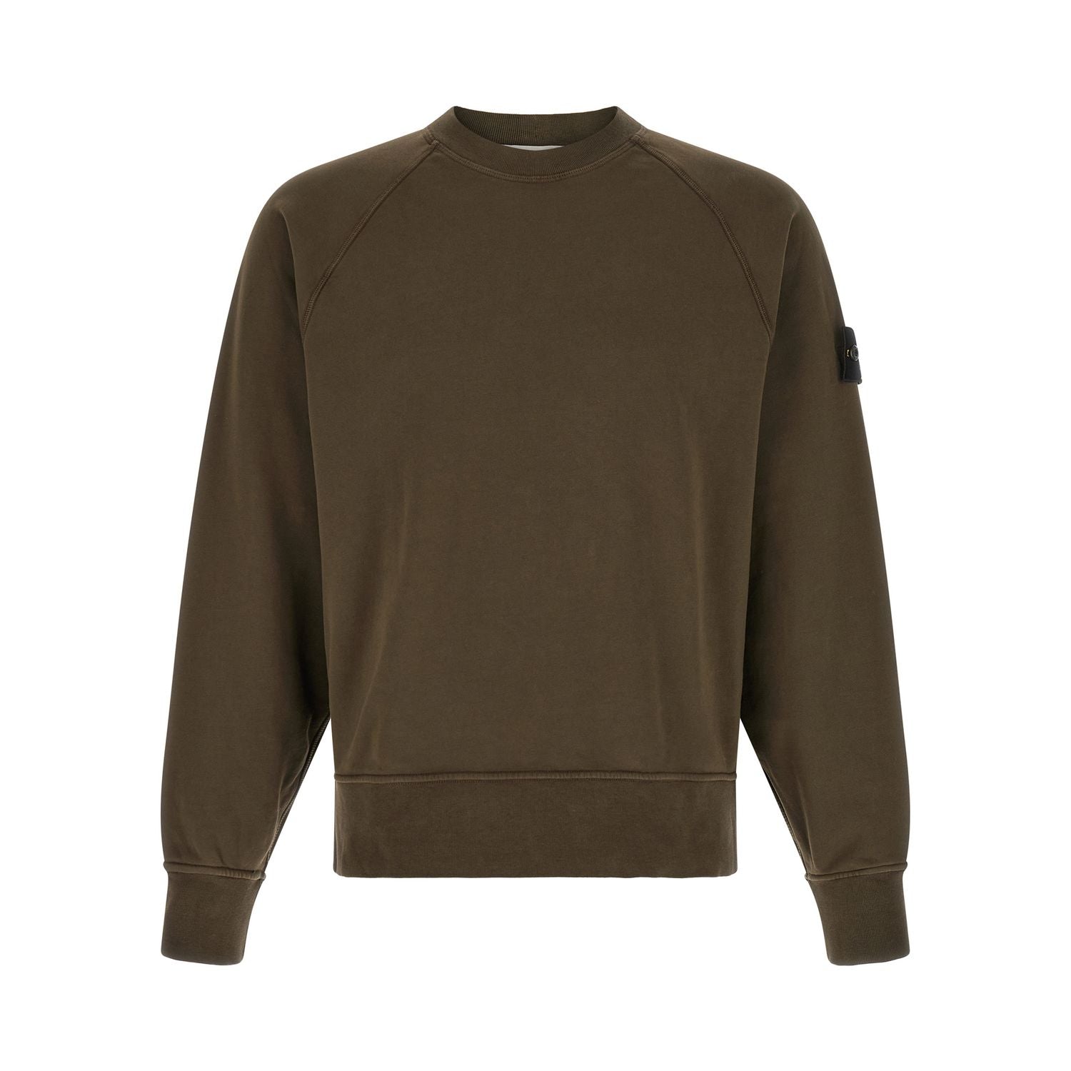 Stone Island Gray Cotton Sweatshirt