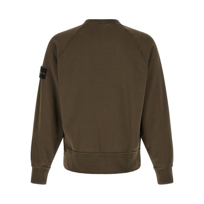 Stone Island Gray Cotton Sweatshirt