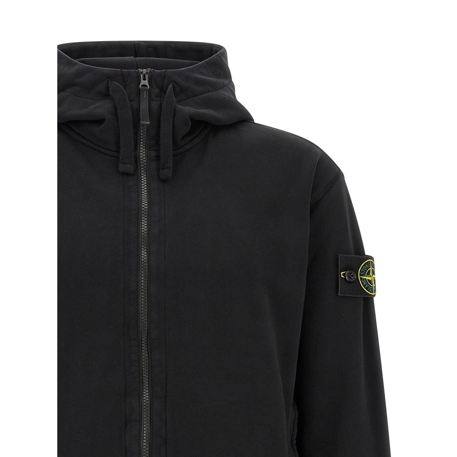 Stone Island Black Cotton Sweatshirt