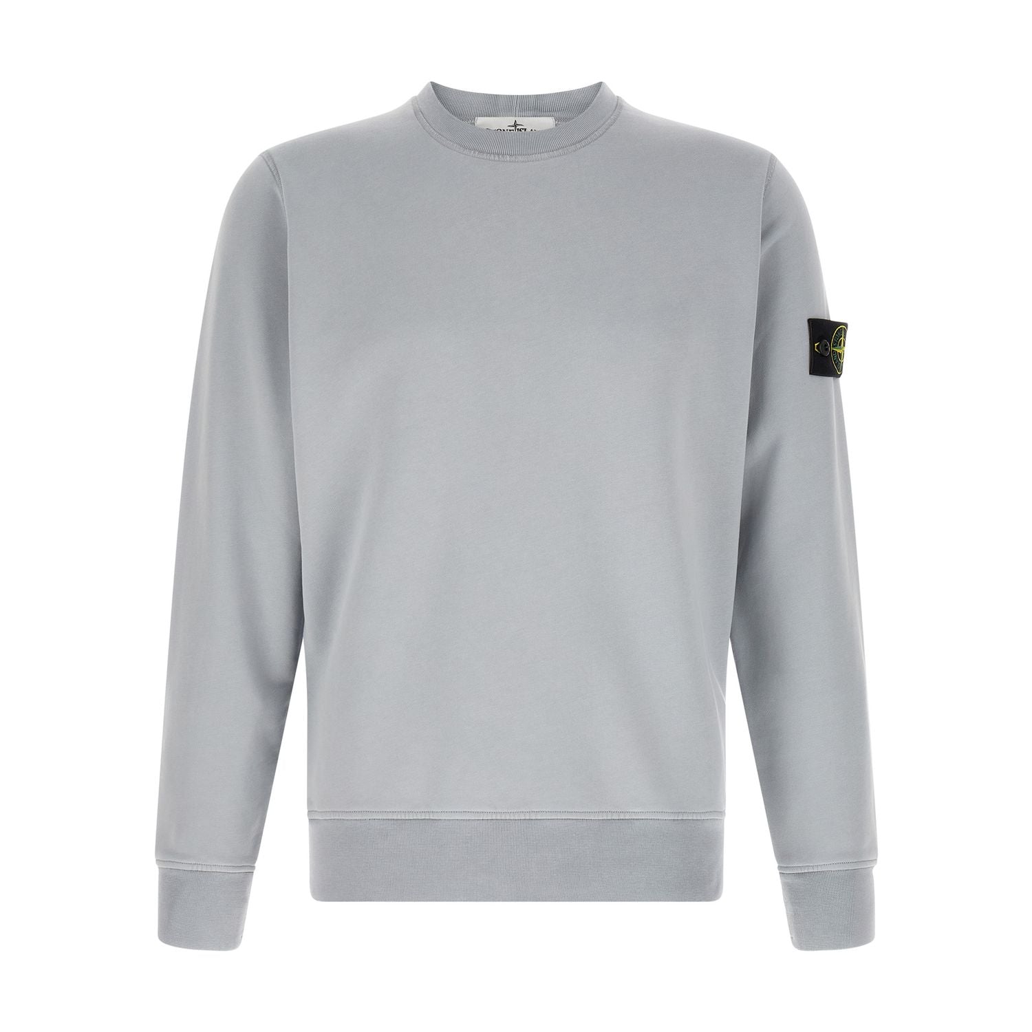 Stone Island Gray Cotton Sweatshirt
