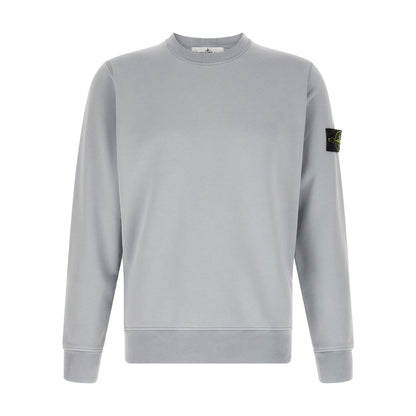 Stone Island Gray Cotton Sweatshirt
