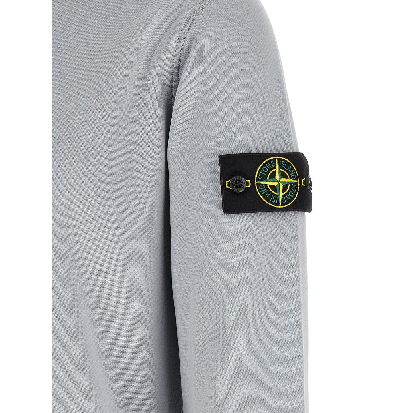 Stone Island Gray Cotton Sweatshirt