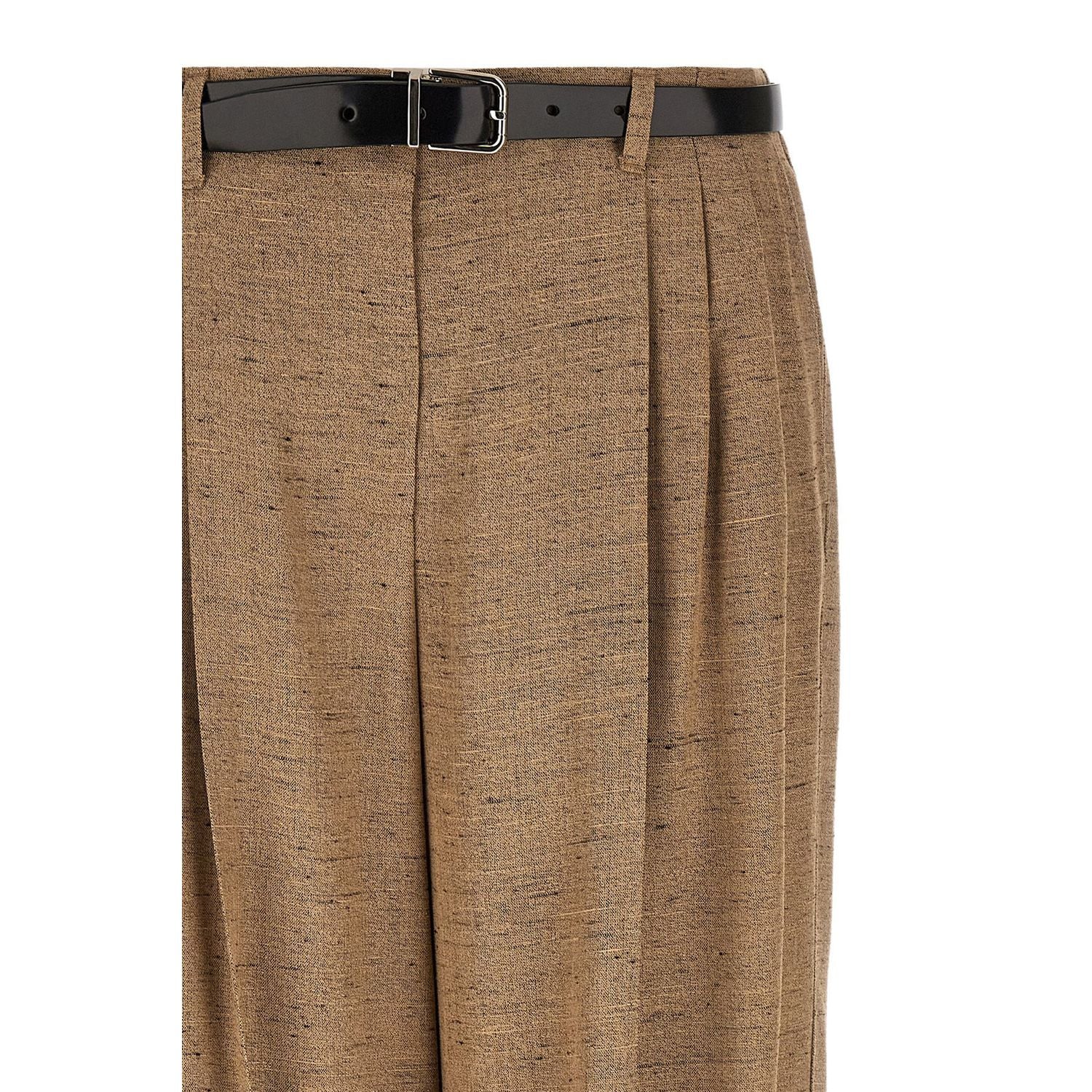 Dolce & Gabbana Beige Viscose Casual Pants