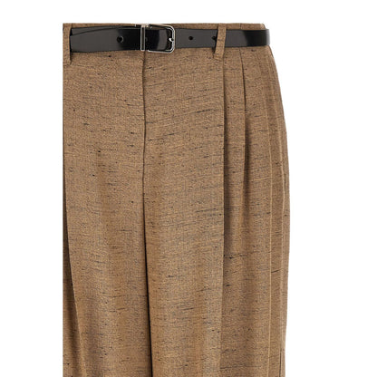 Dolce & Gabbana Beige Viscose Casual Pants