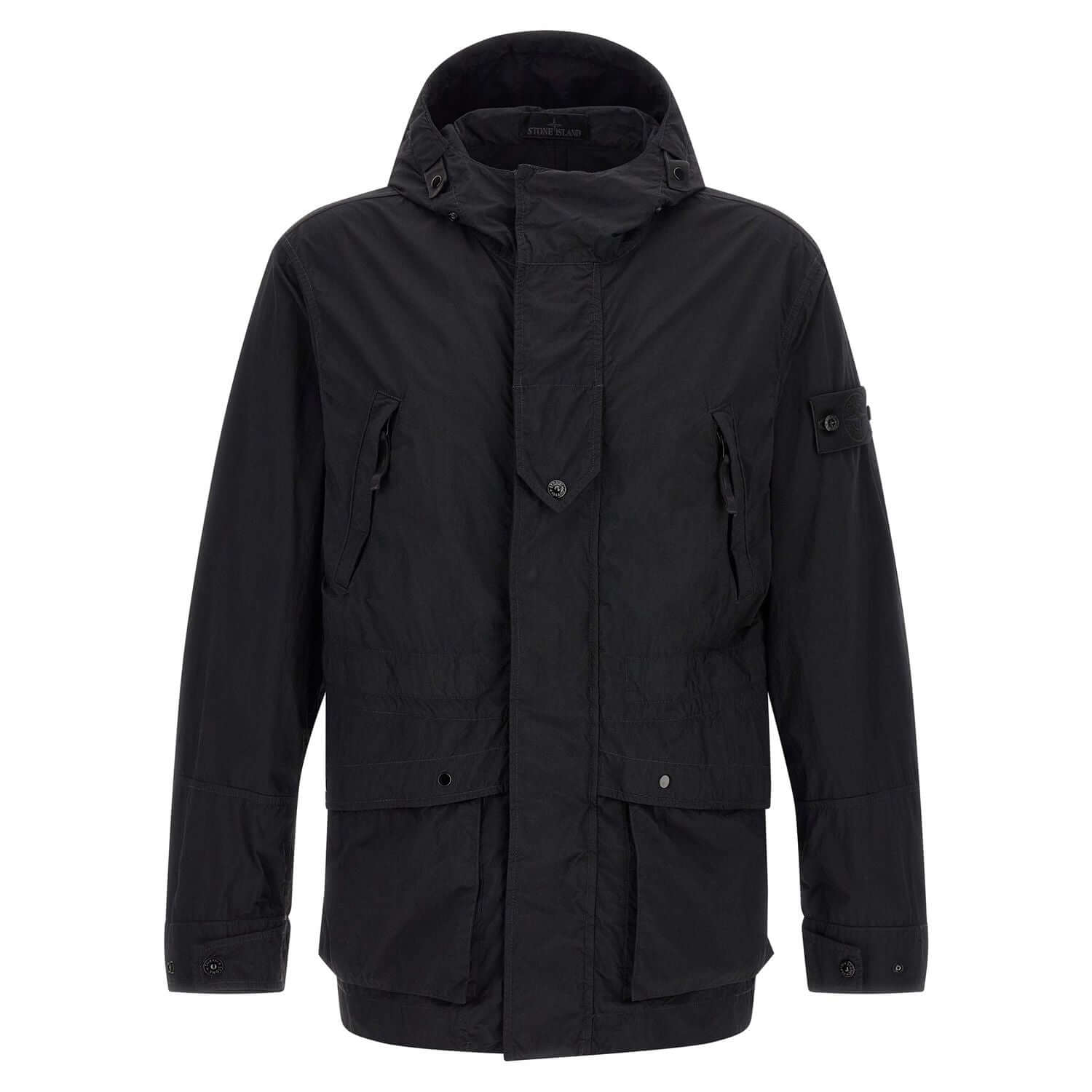 Stone Island Black Polyamide Shell Jacket