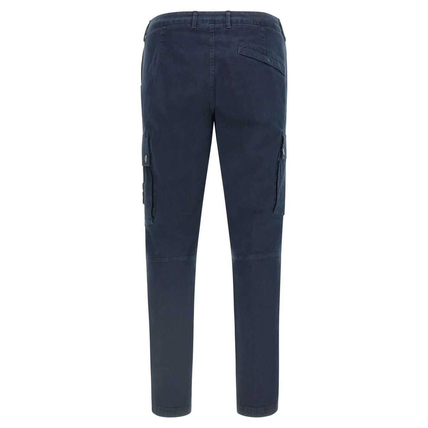 Stone Island Blue Cotton Cargo Pants