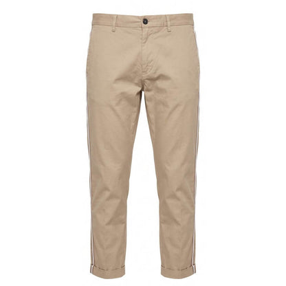 Trussardi Jeans Beige Cotton Men Pants