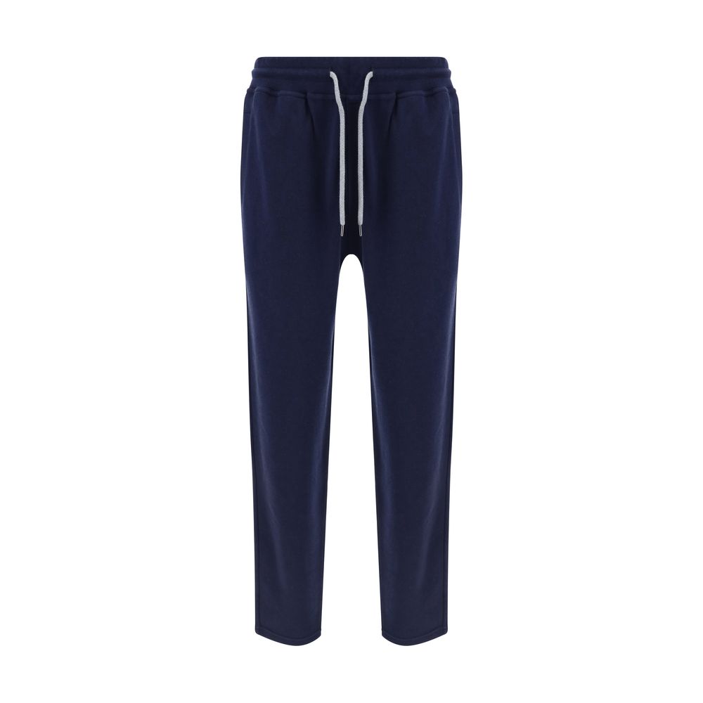 Brunello Cucinelli Blue Cotton Joggers (Workout Pants)