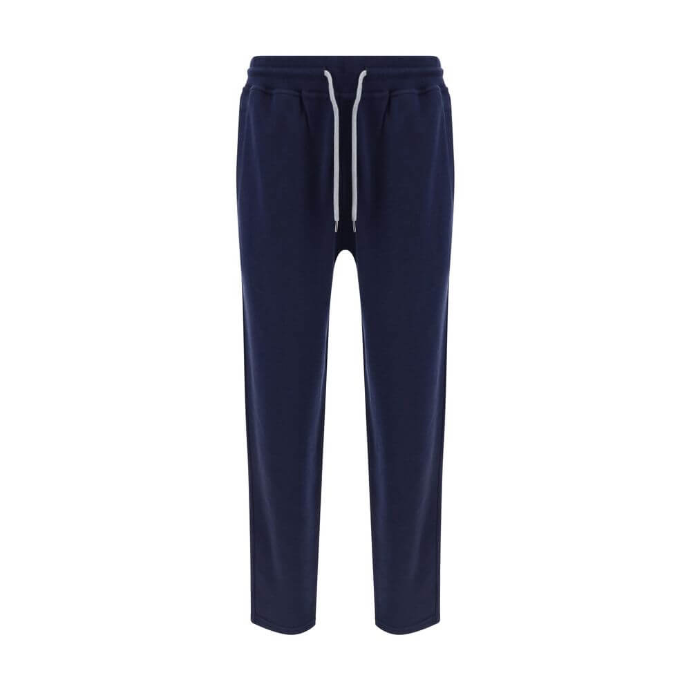 Brunello Cucinelli Blue Cotton Joggers (Workout Pants)