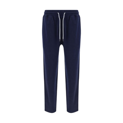 Brunello Cucinelli Blue Cotton Joggers (Workout Pants)