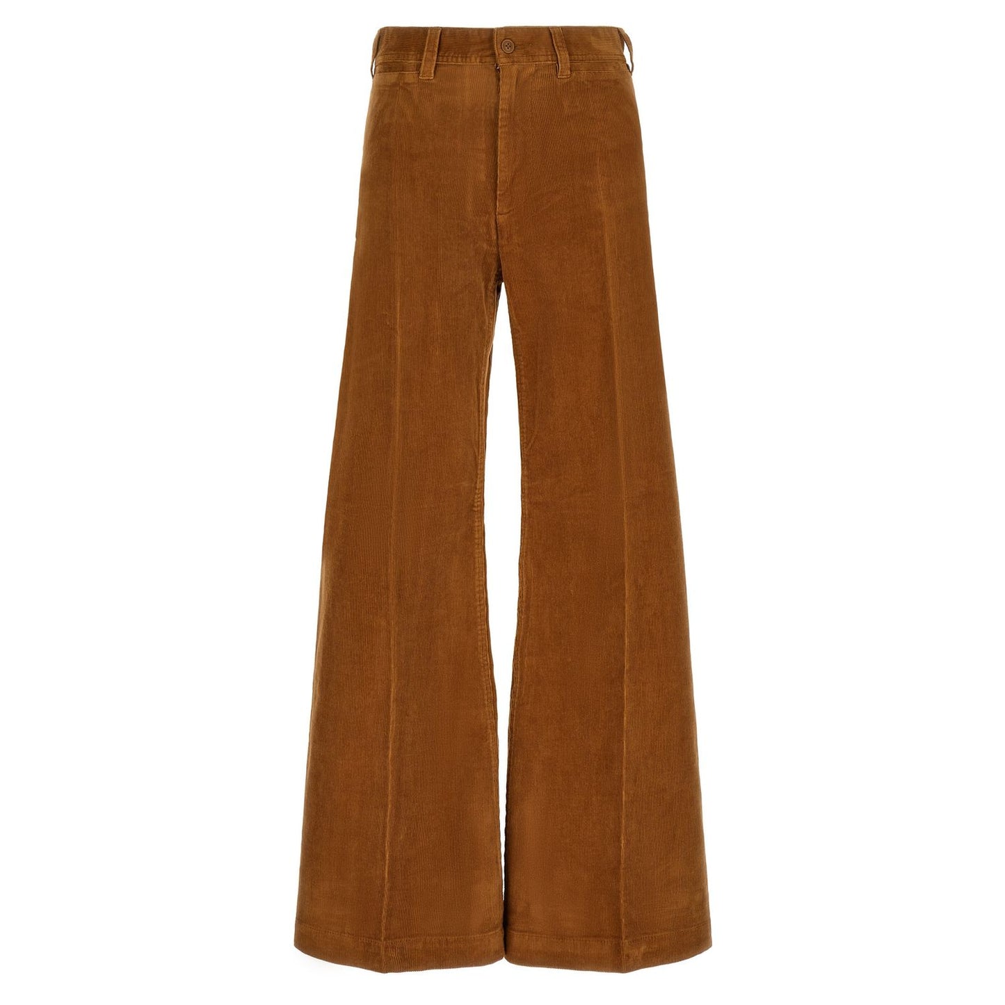 Polo Ralph Lauren Brown Cotton Flared Pants