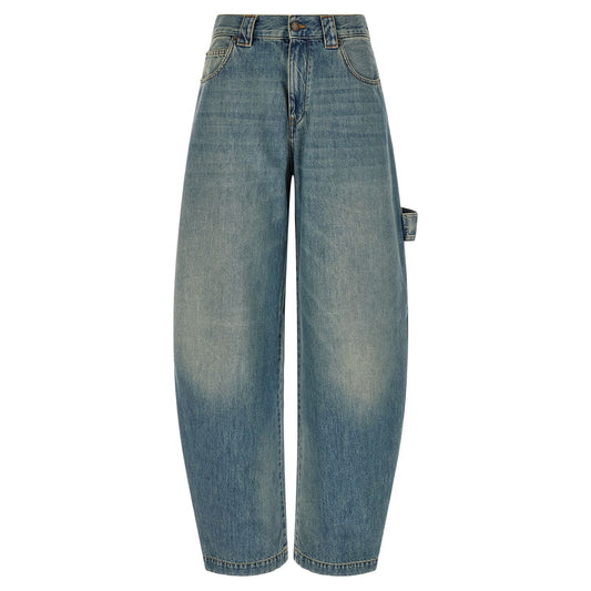 Darkpark Blue Cotton Relaxed Fit Jeans