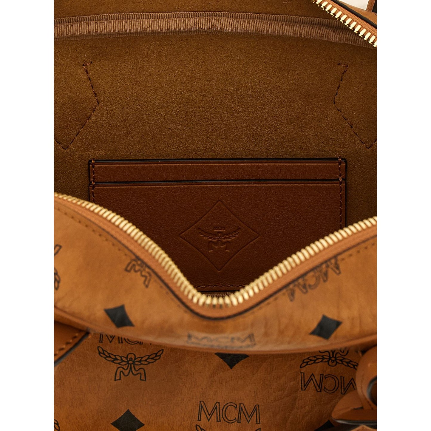 MCM Brown Polyethylene Shoulder Bag