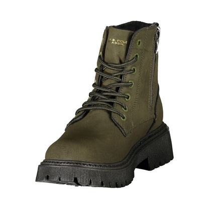U.S. POLO ASSN. Green Polyurethane Women's Boot