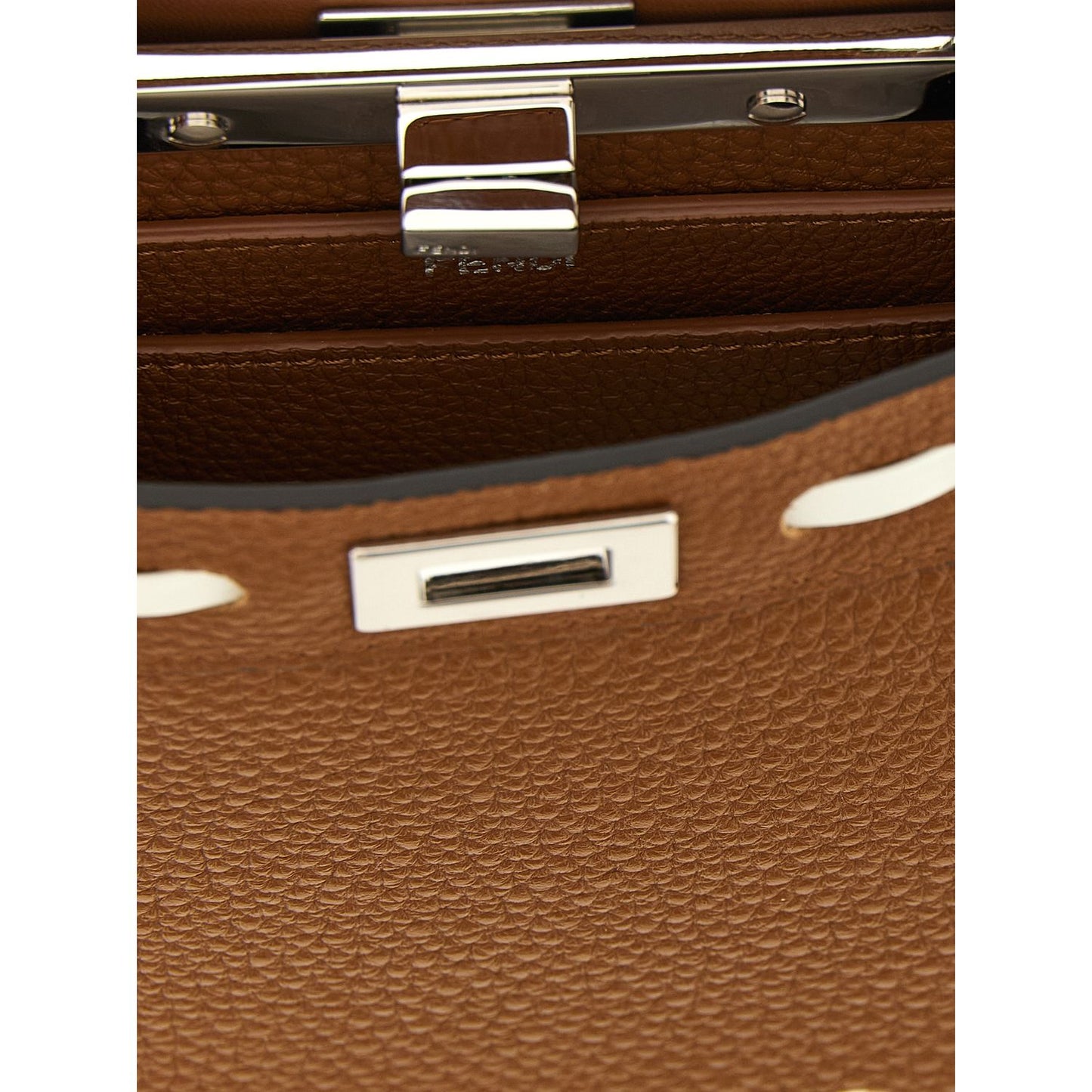 Fendi Brown Calfskin Handbag