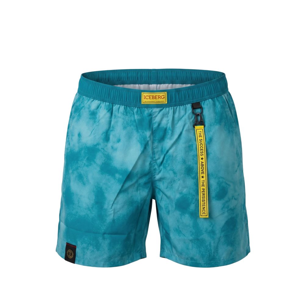 Iceberg Light Blue Polyester Men Swim Short