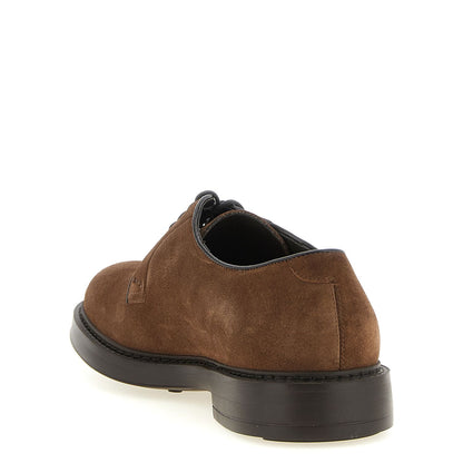 Doucal's Brown Lamb Leather Oxfords And Derbies