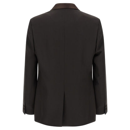 Fendi Brown Polyester Blazer