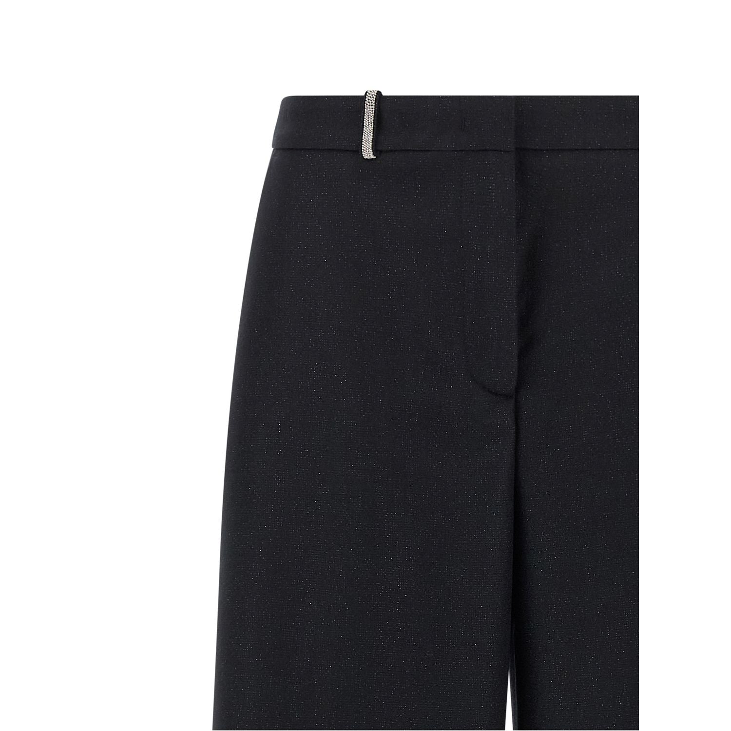Peserico Blue Virgin Wool Casual Pants