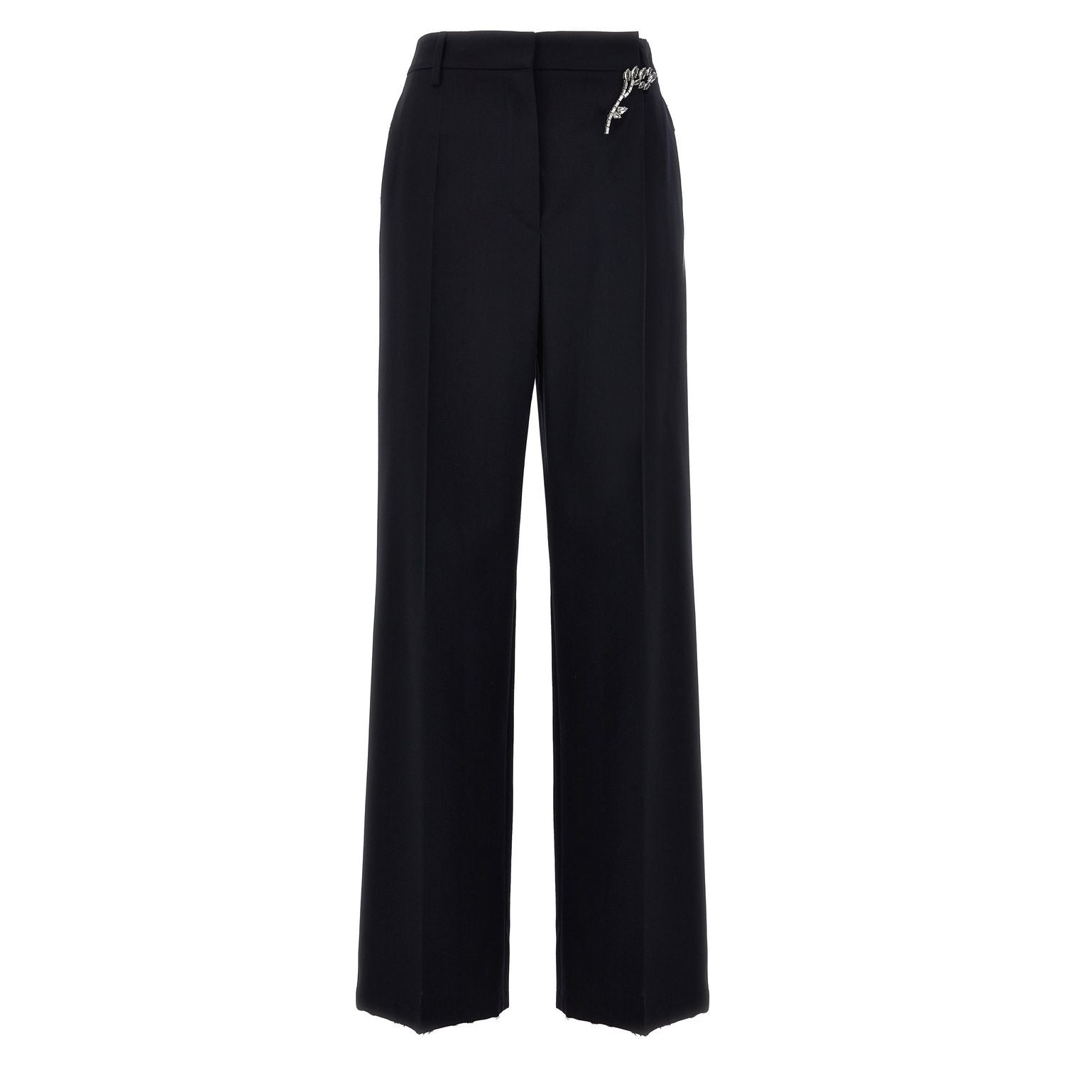 Prada Blue Wool Casual Pants