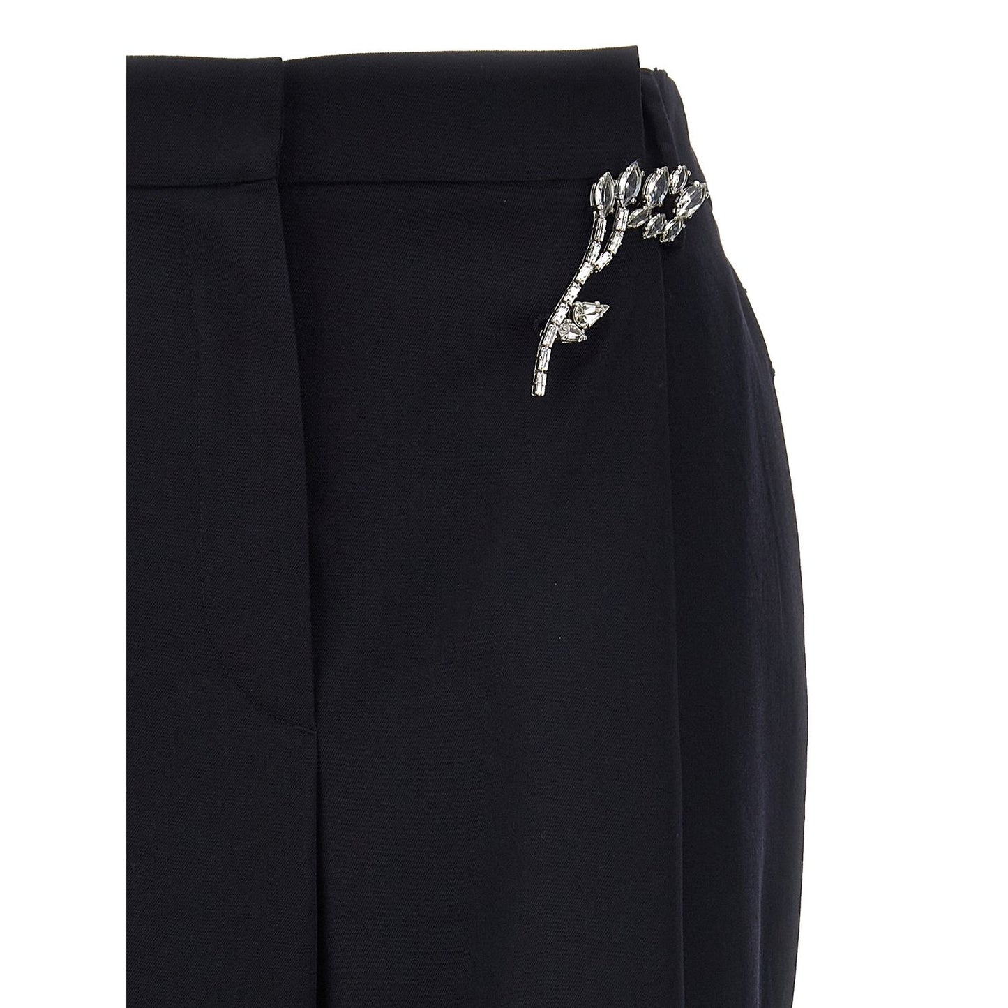 Prada Blue Wool Casual Pants