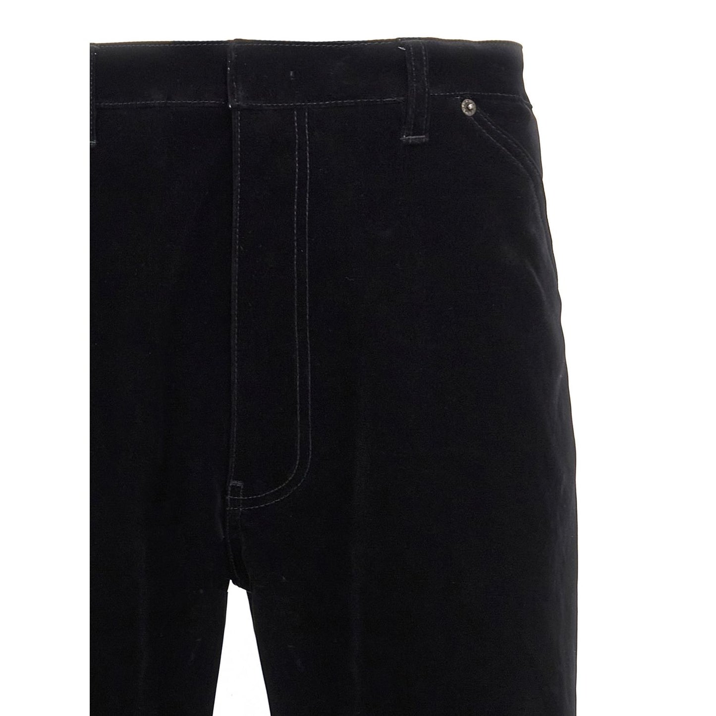 Prada Black Cotton Casual Pants