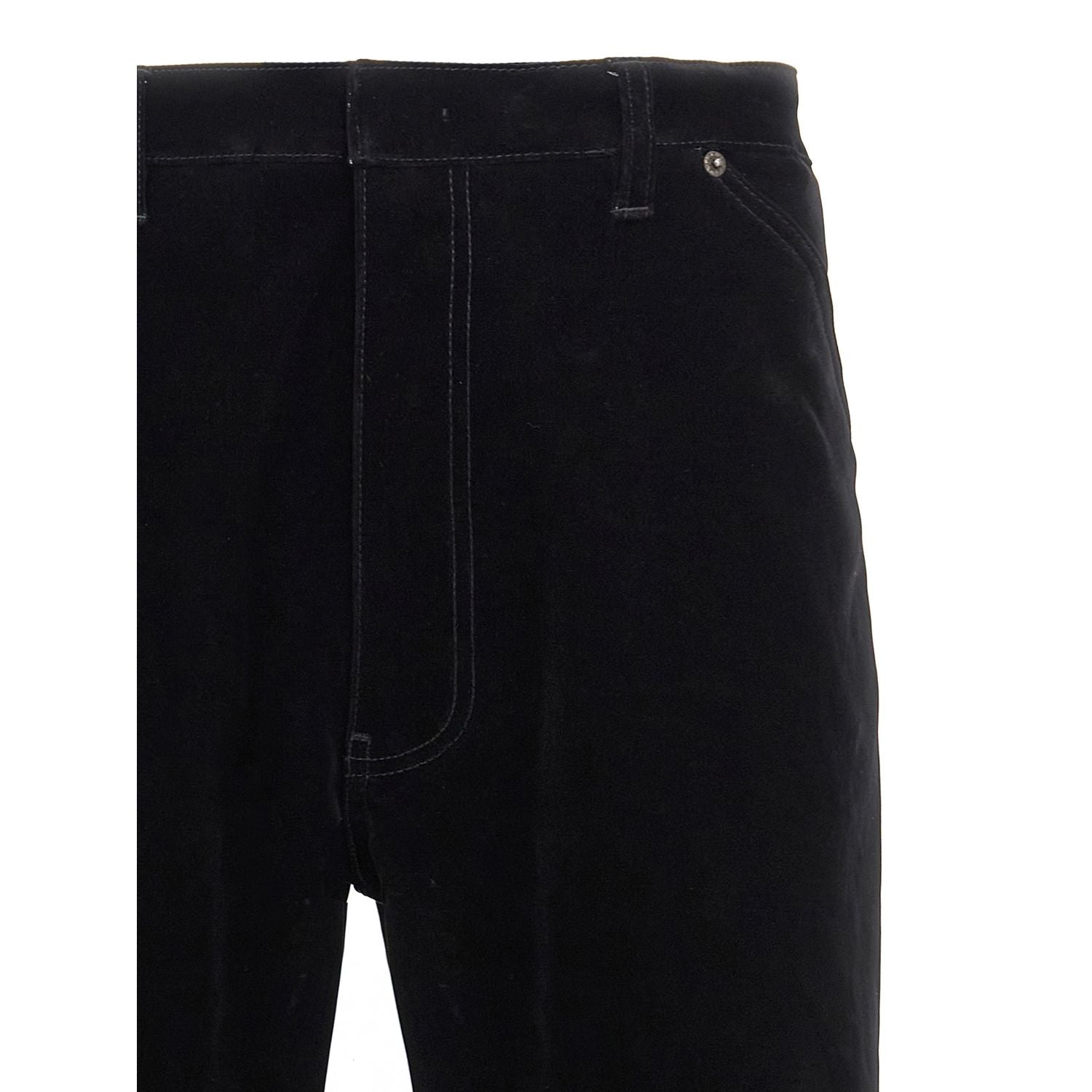 Prada Black Cotton Casual Pants