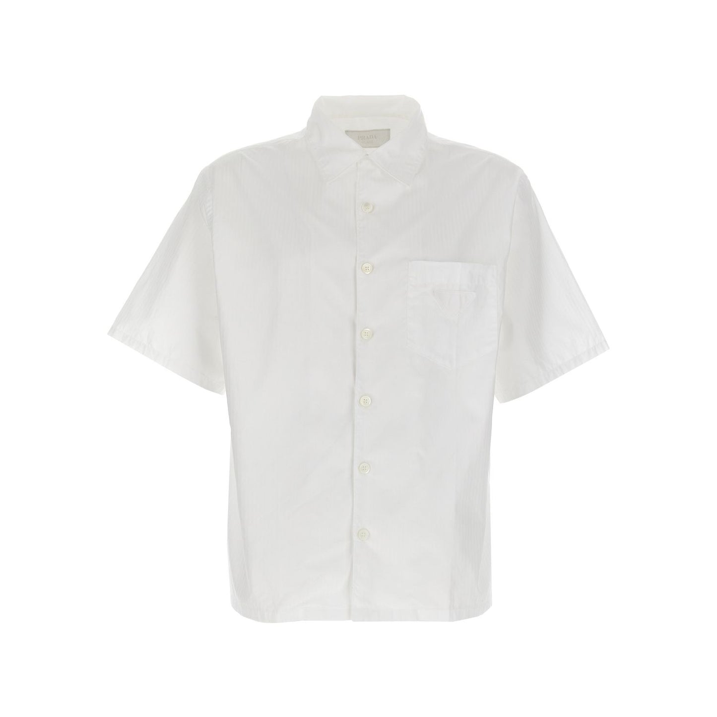 Prada White Cotton Blouse