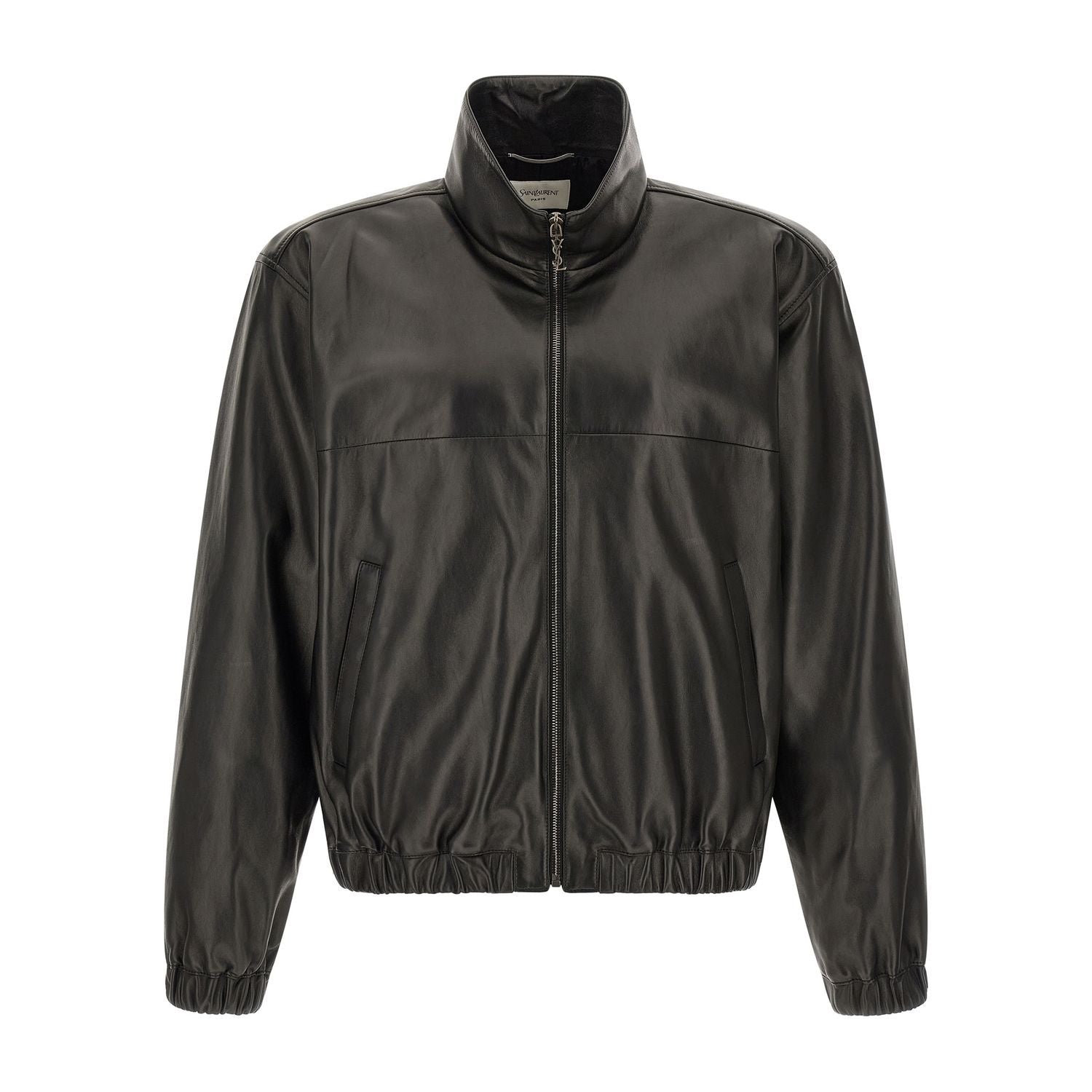 Saint Laurent Black Lamb Leather Leather Jacket