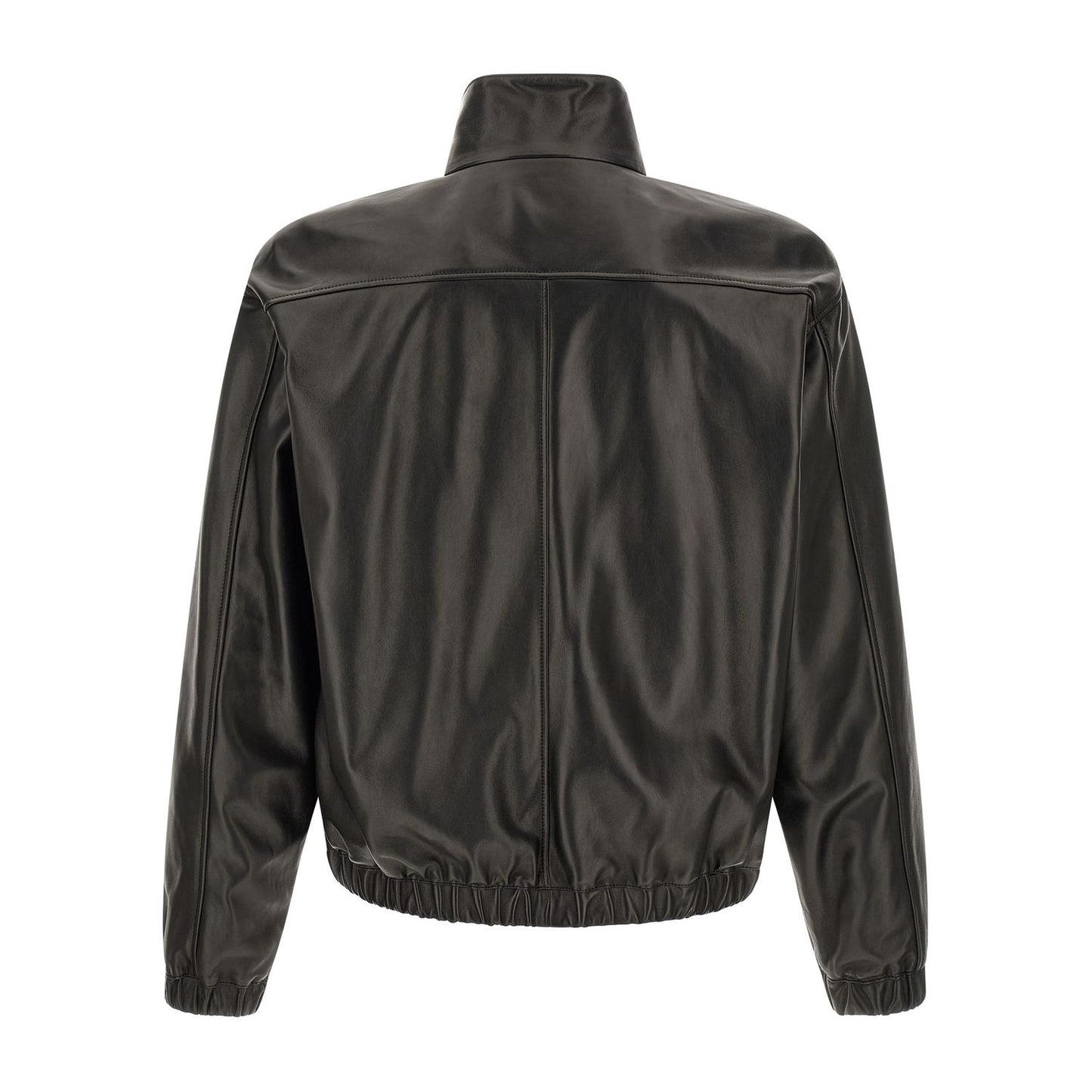 Saint Laurent Black Lamb Leather Leather Jacket