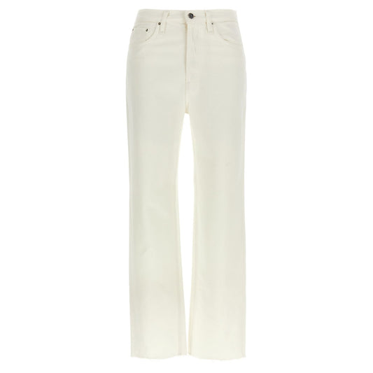 TOTEME White Cotton High-Waisted Jean