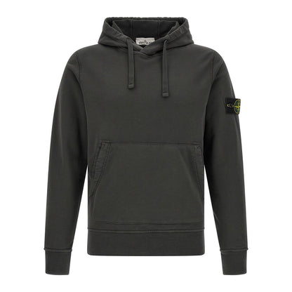 Stone Island Gray Cotton Sweatshirt