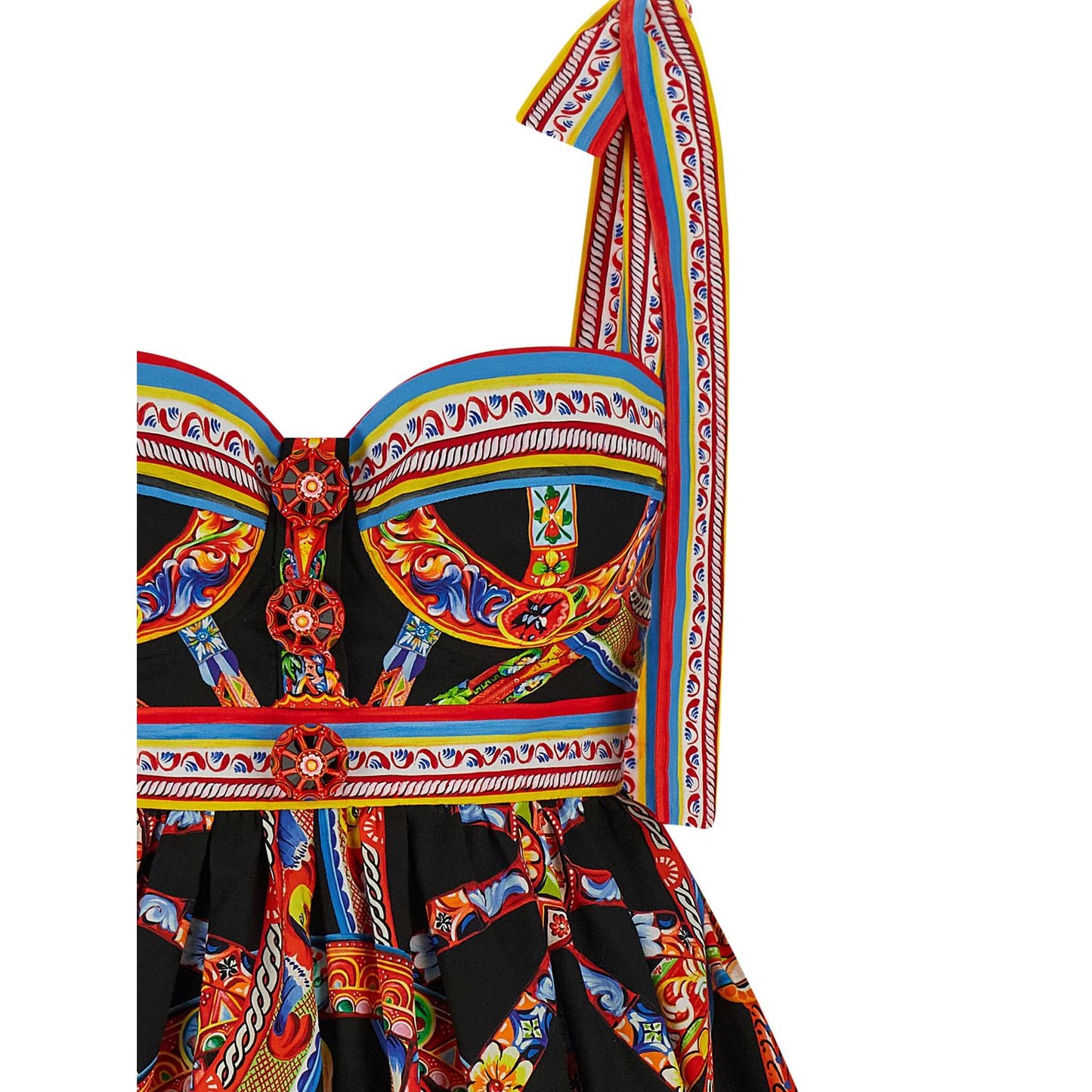 Dolce & Gabbana Multicolor Cotton Short Dress