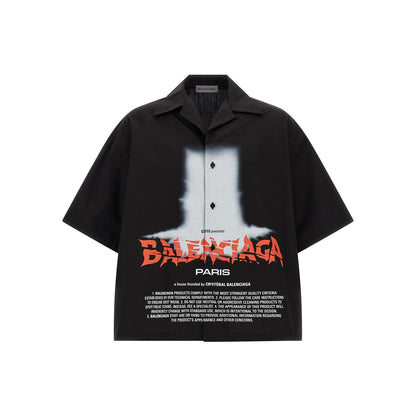 Balenciaga Black Cotton Blouse