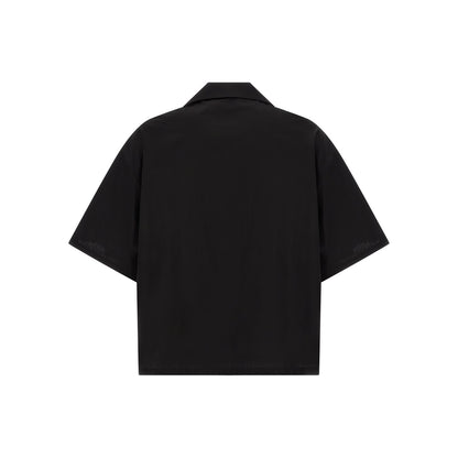 Balenciaga Black Cotton Blouse