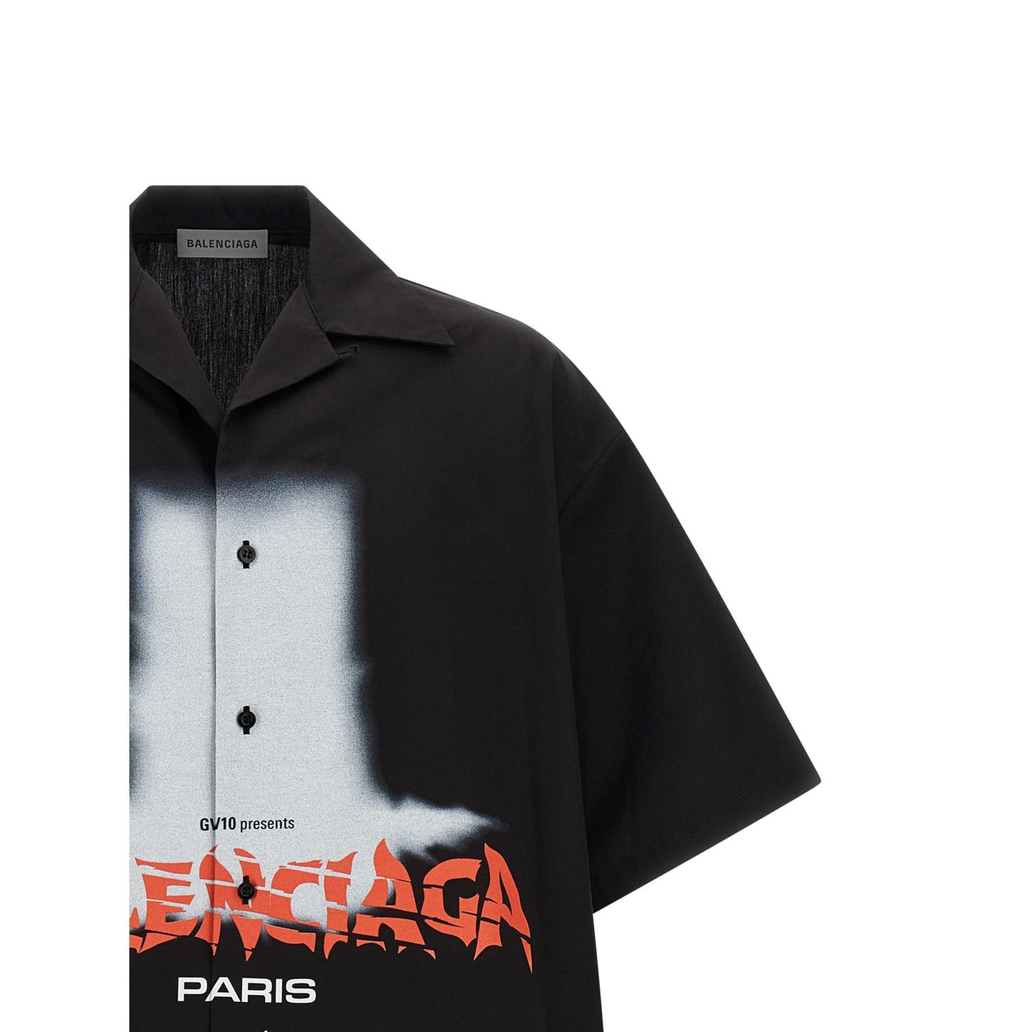 Balenciaga Black Cotton Blouse