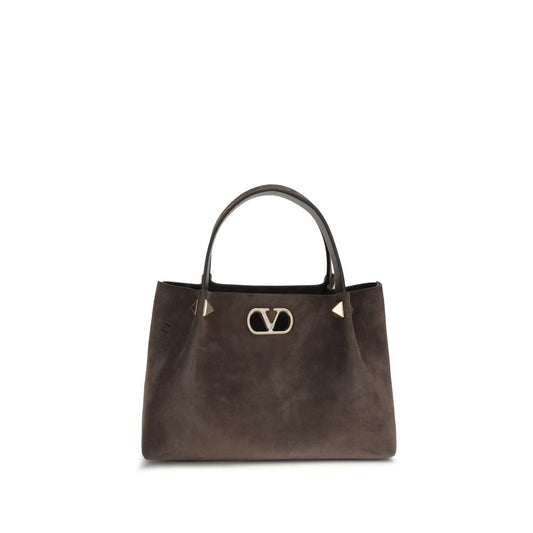 Valentino Garavani Brown Calf Leather Bos Taurus Handbag