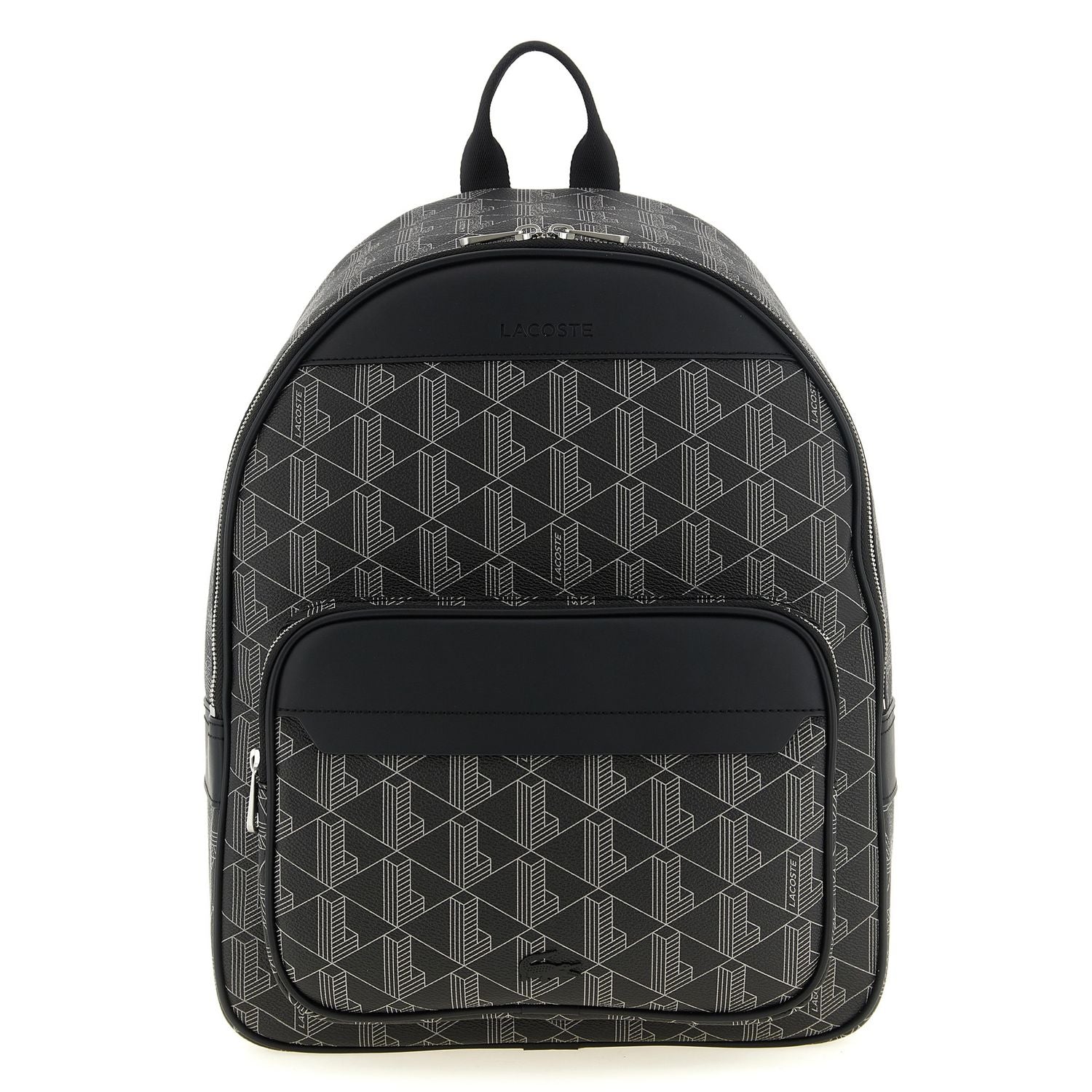 Lacoste Black Pvc Backpack