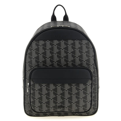 Lacoste Black Pvc Backpack
