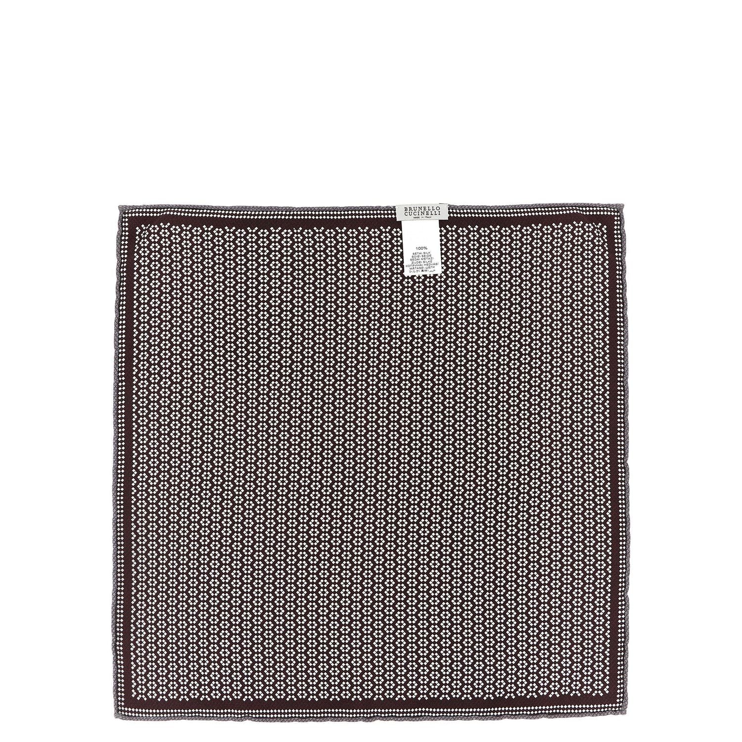 Brunello Cucinelli Multicolor Silk Pocket Square