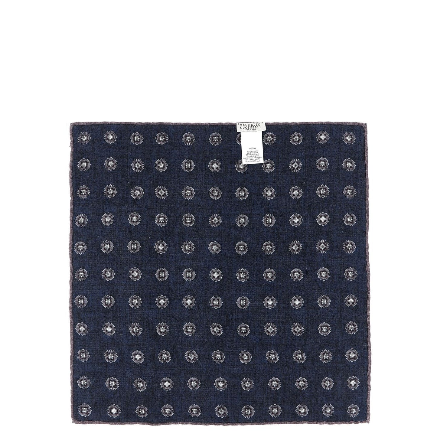 Brunello Cucinelli Multicolor Silk Pocket Square