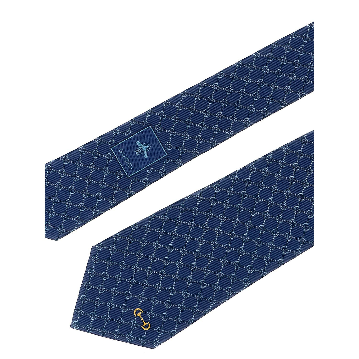 Gucci Blue Silk Tie