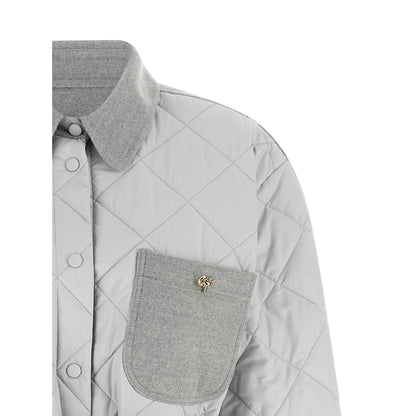 Fabiana Filippi Gray Polyester Shell Jacket
