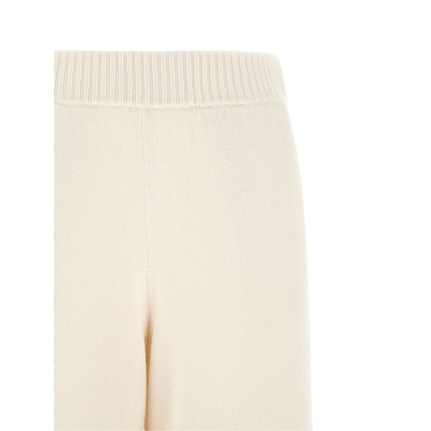 Brunello Cucinelli White Cashmere Athletic Pants