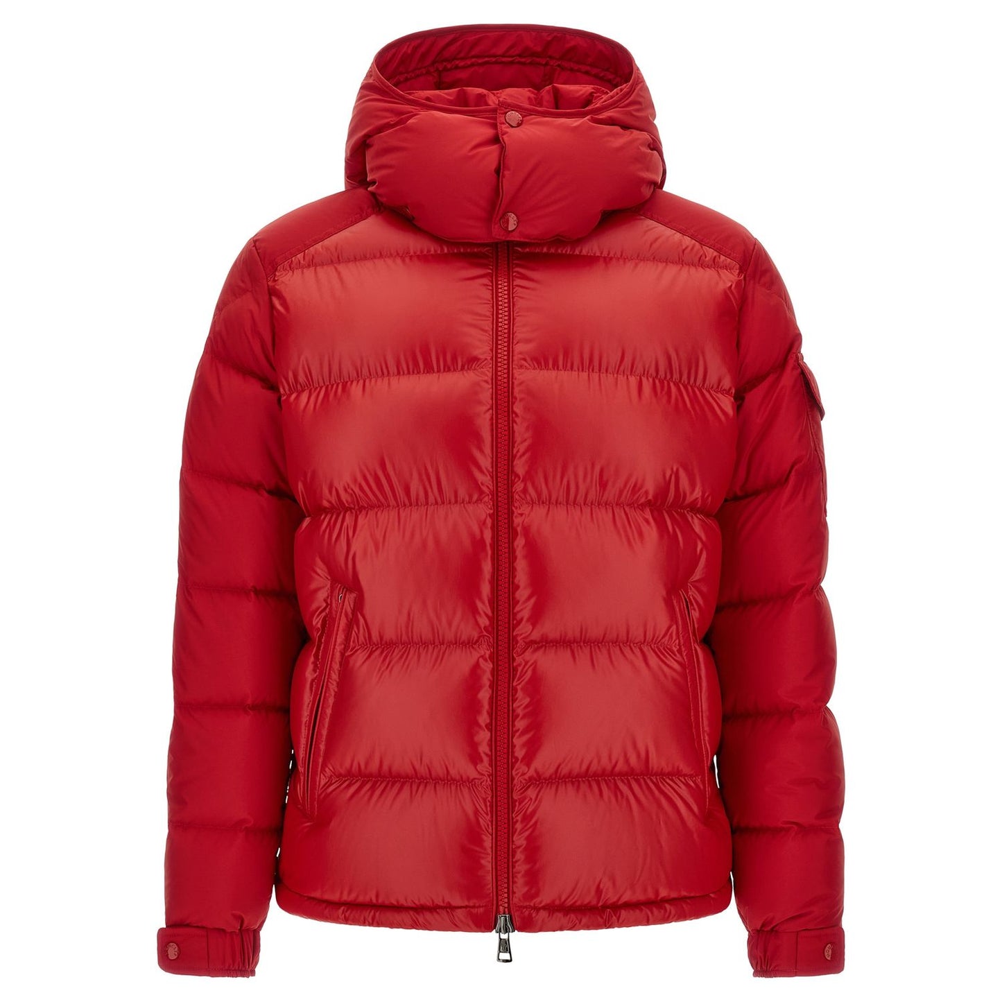 Moncler Red Polyester Full-Length Jacket