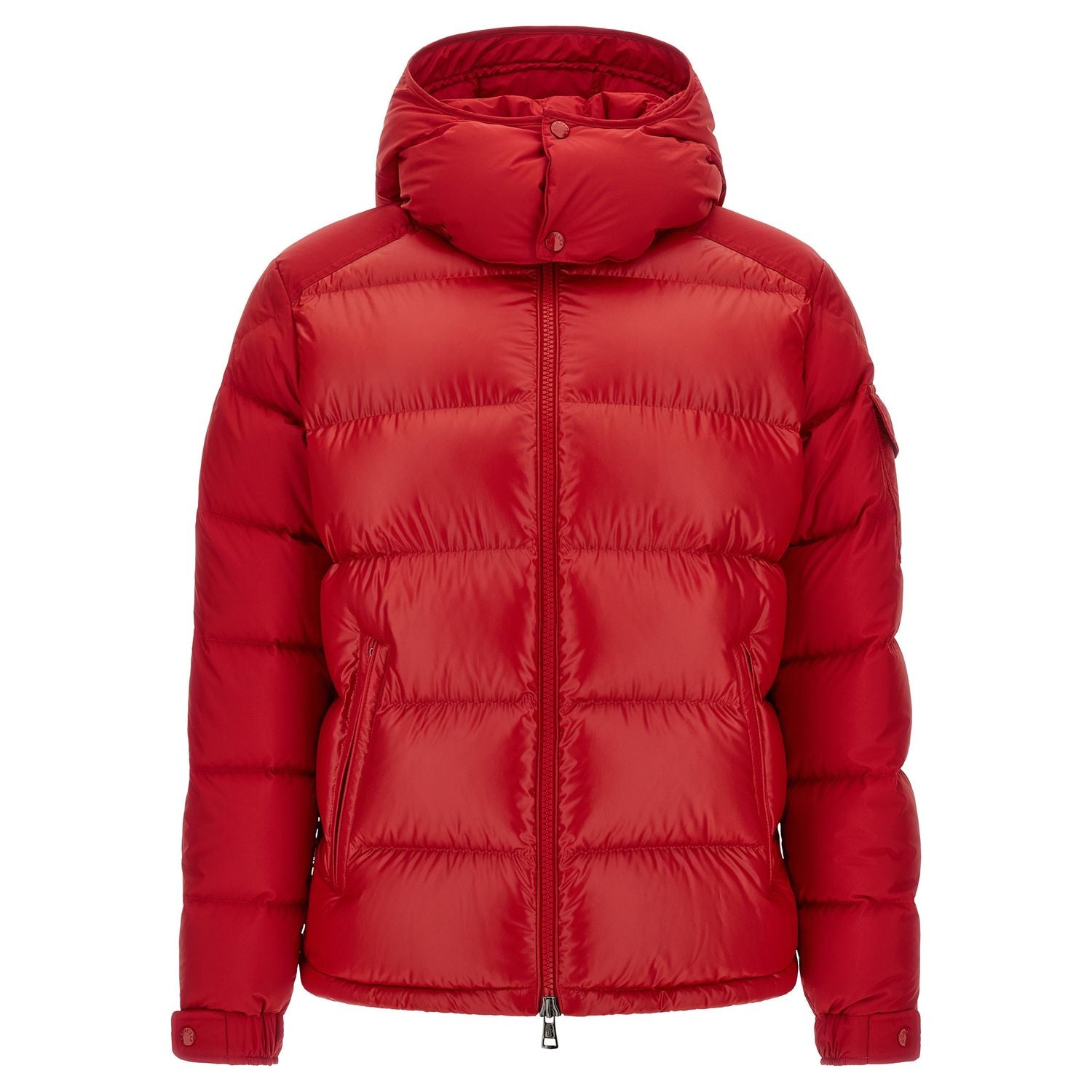 Moncler Red Polyester Full-Length Jacket