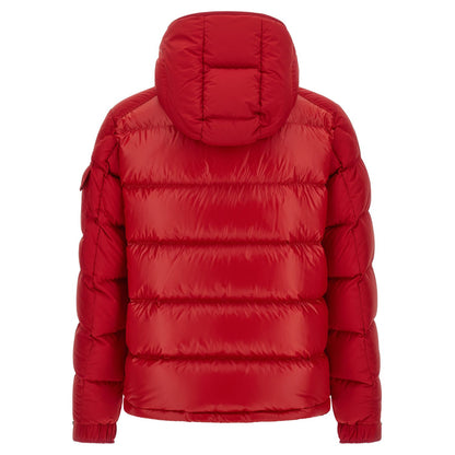 Moncler Red Polyester Full-Length Jacket