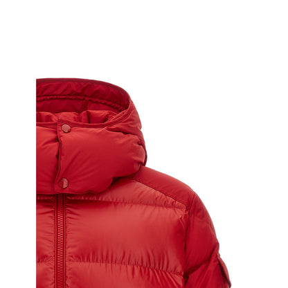 Moncler Red Polyester Full-Length Jacket