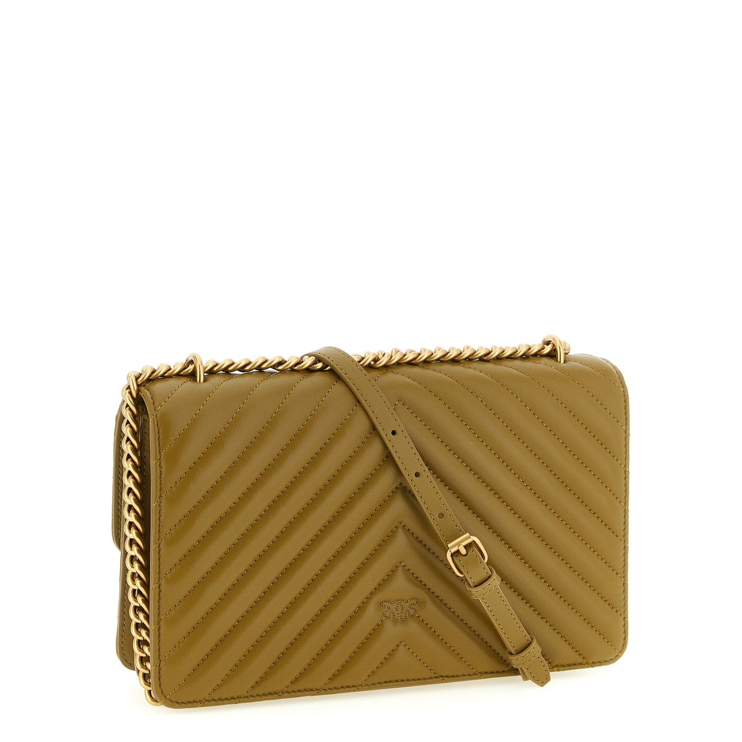 PINKO Bicolor Lambskin Crossbody Bag