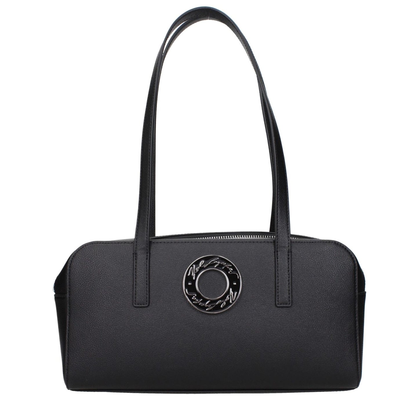 Karl Lagerfeld Black Leather Shoulder Bag